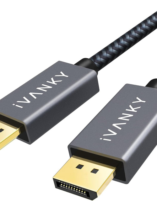 Load image into Gallery viewer, Displayport Cable 10Ft,  DP to DP Cable, [4K@60Hz, 2K@165Hz, 2K@144Hz], Gold-Plated Braided High Speed Display Port Cable 144Z 10Ft, Displayport 1.2 Cable for Gaming Monitor, TV, PC, Laptop
