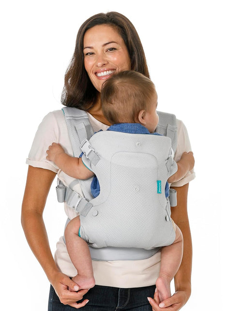 Load image into Gallery viewer, Flip 4-In-1 Light &amp; Airy Convertible Baby Carrier, Adjustable, Ergonomic Babywearing, Registry Essential, Baby Carrier for Newborn to Toddler

