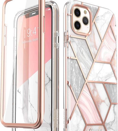 Cosmo Series Case for Iphone 11 Pro Max 2019 Release, Slim Full-Body Stylish Protective Case with Built-In Screen Protector (Marble)