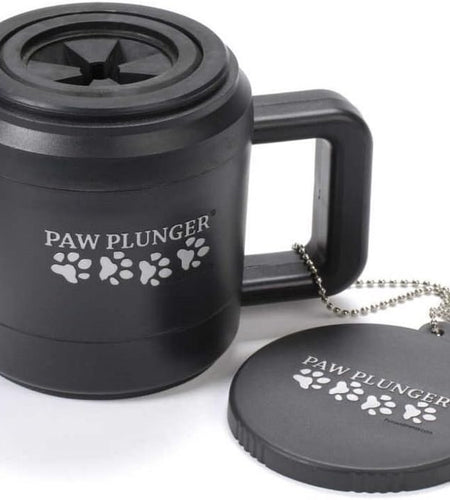 Paw Plunger – the Muddy Paw Cleaner for Dogs – Saves Carpet, Furniture, Bedding and Cars from Dirty Paw Prints – Use This Dog Paw Cleaner after Walks – Soft Bristles, Convenient Cup Handle