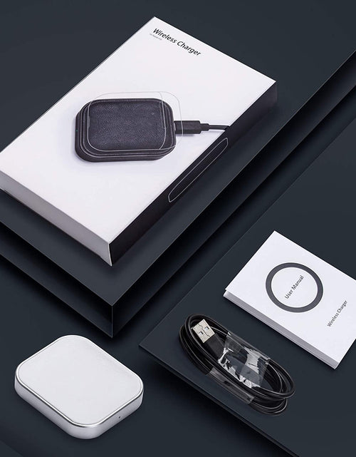 Load image into Gallery viewer, For Airpod Charger, Designed Wireless Charger for Airpods 4(Anc)/3Rd/2Nd Gen, for New Airpod Pro 3 (2025)/ 2Nd Gen, Wireless Earbuds, Slim &amp; Compact for Travel Home Office, (Silver+White)

